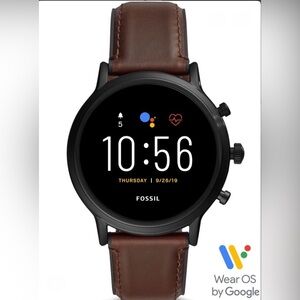 Fossil Smartwatch Gen 5 Carlyle 45mm - Brown Strap